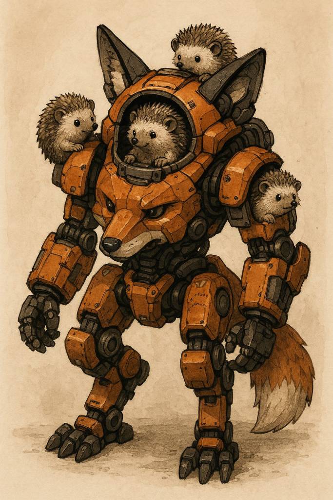That's not a fox, it's a bunch of hedgehogs in a mech suit.